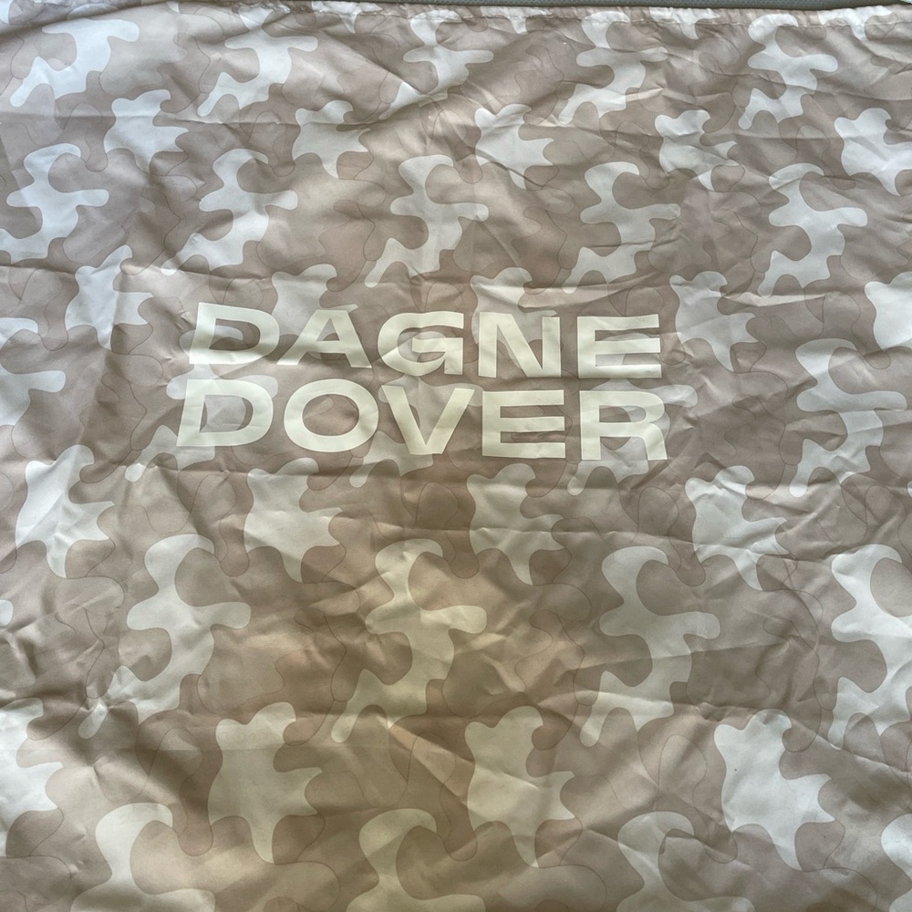 Dagne Dover Tan Camo Drawstring Dust Bag Size 29x33 Inches